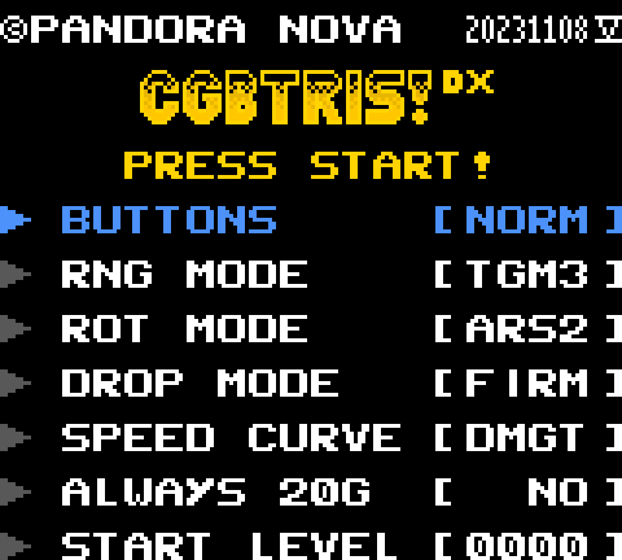 GBC Title Screen